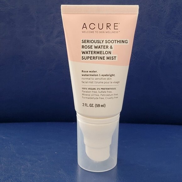 ACURE Seriously Soothing Watermelon Rose Water Fine Mist New - Picture 1 of 9